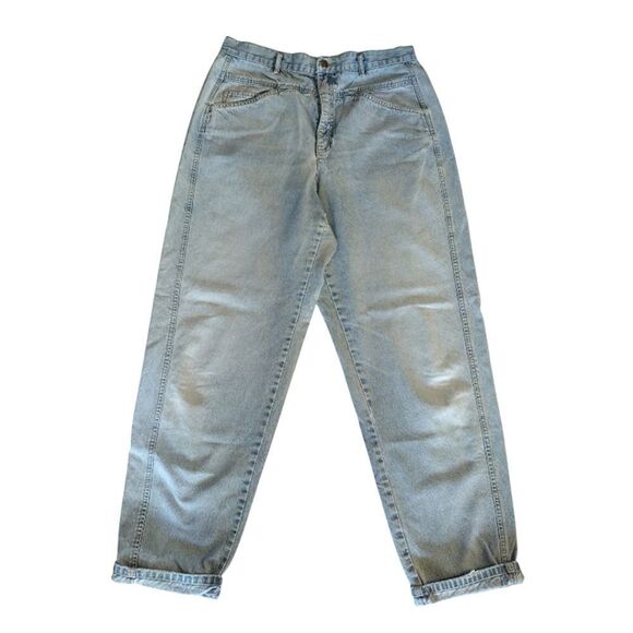 VTG 90s Liz Wear Light Wash Ultra yHigh Waist Mom Jeans Plussize 16 - Picture 1 of 14